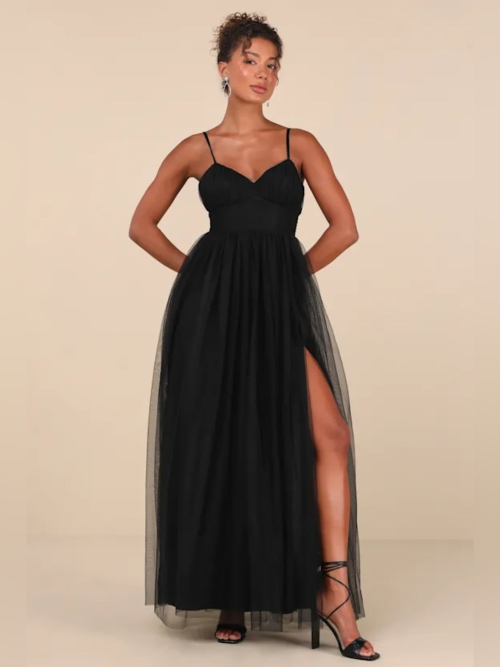 Lulus Convincingly Graceful Tulle Bustier Maxi Dress XL Whimsigoth Fairy Grunge